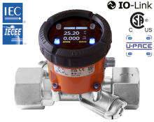 duk-durchfluss.png: Ultrasonic Flow Meter with IO-Link - Inline - DUK
